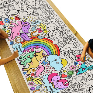 Giant Unicorn Coloring Banner