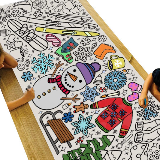 Giant Winter Coloring Banner